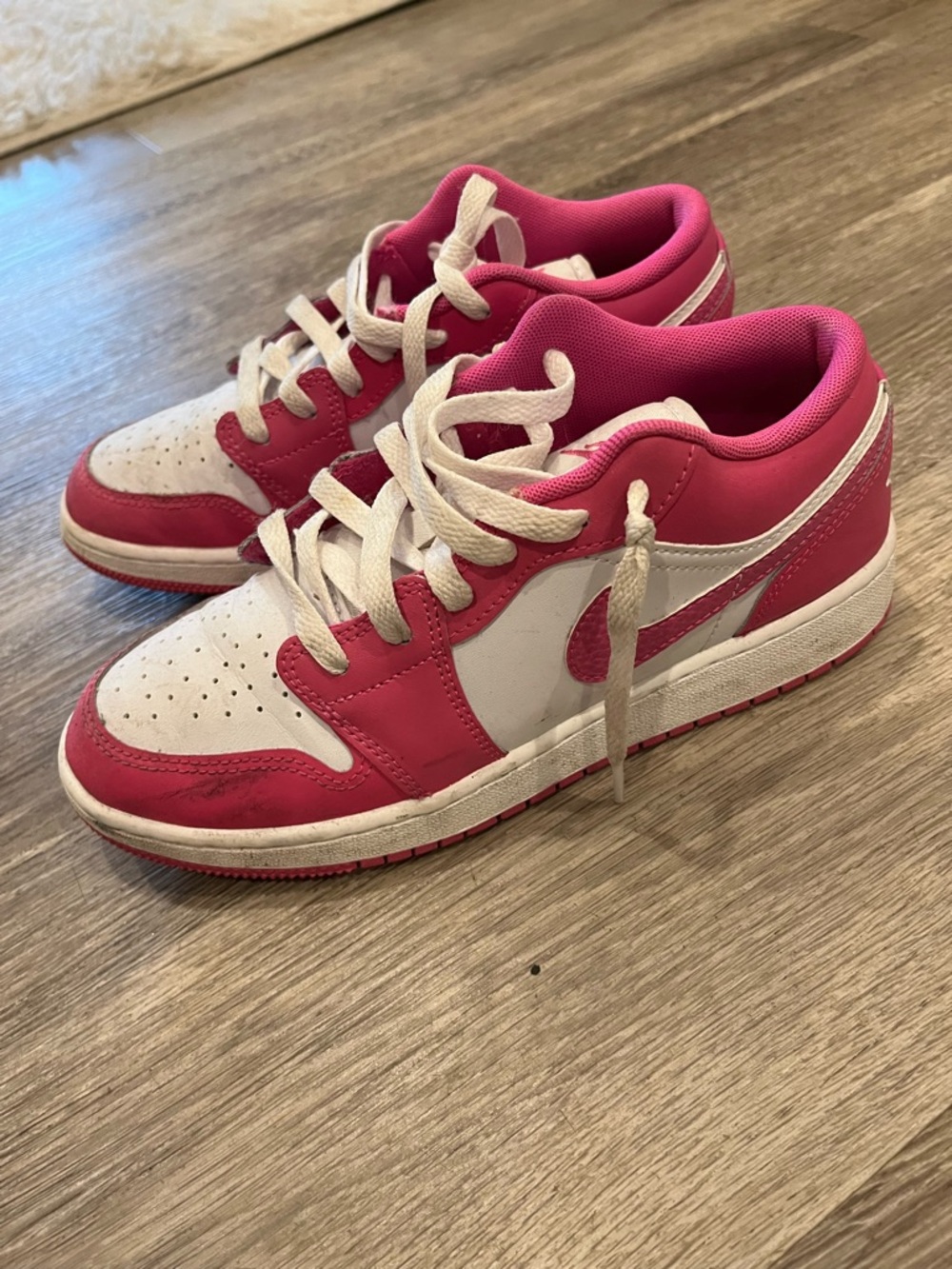 Jordan Kids Low-Top Sneakers - Pink & White